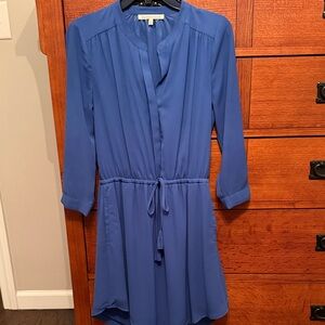 Daniel Rainn Long Sleeve Blue Dress